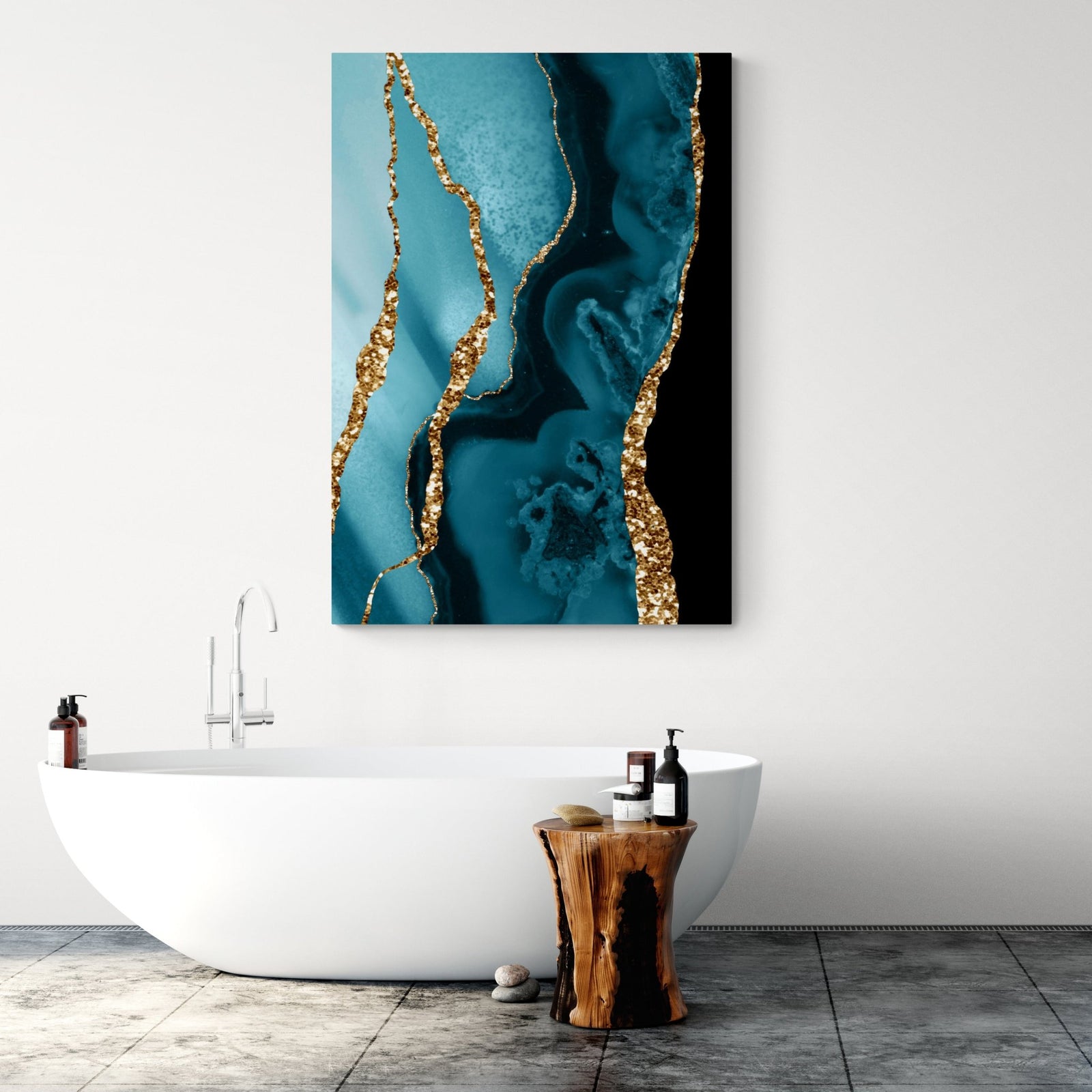 Tableau Marbre Bleu Turquoise - The Art Avenue