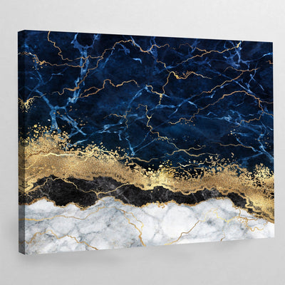 Tableau Marbre Doré Bleu - The Art Avenue