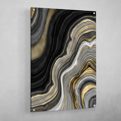 Tableau Marbre Doré Noir - The Art Avenue