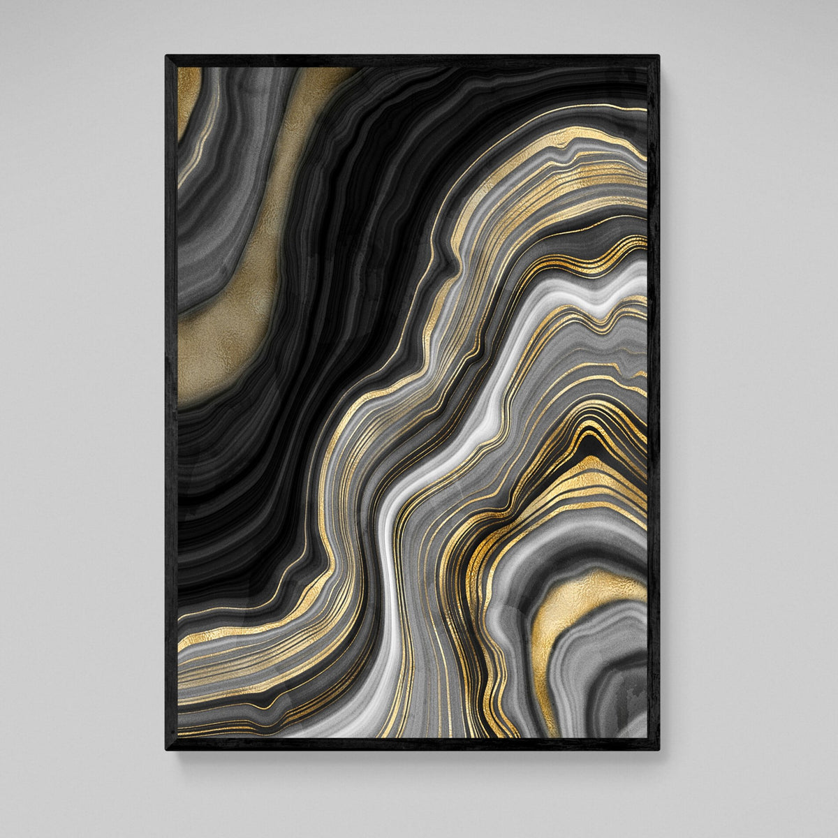 Tableau Marbre Doré Noir - The Art Avenue