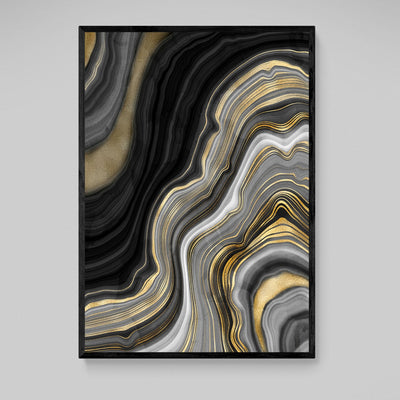 Tableau Marbre Doré Noir - The Art Avenue