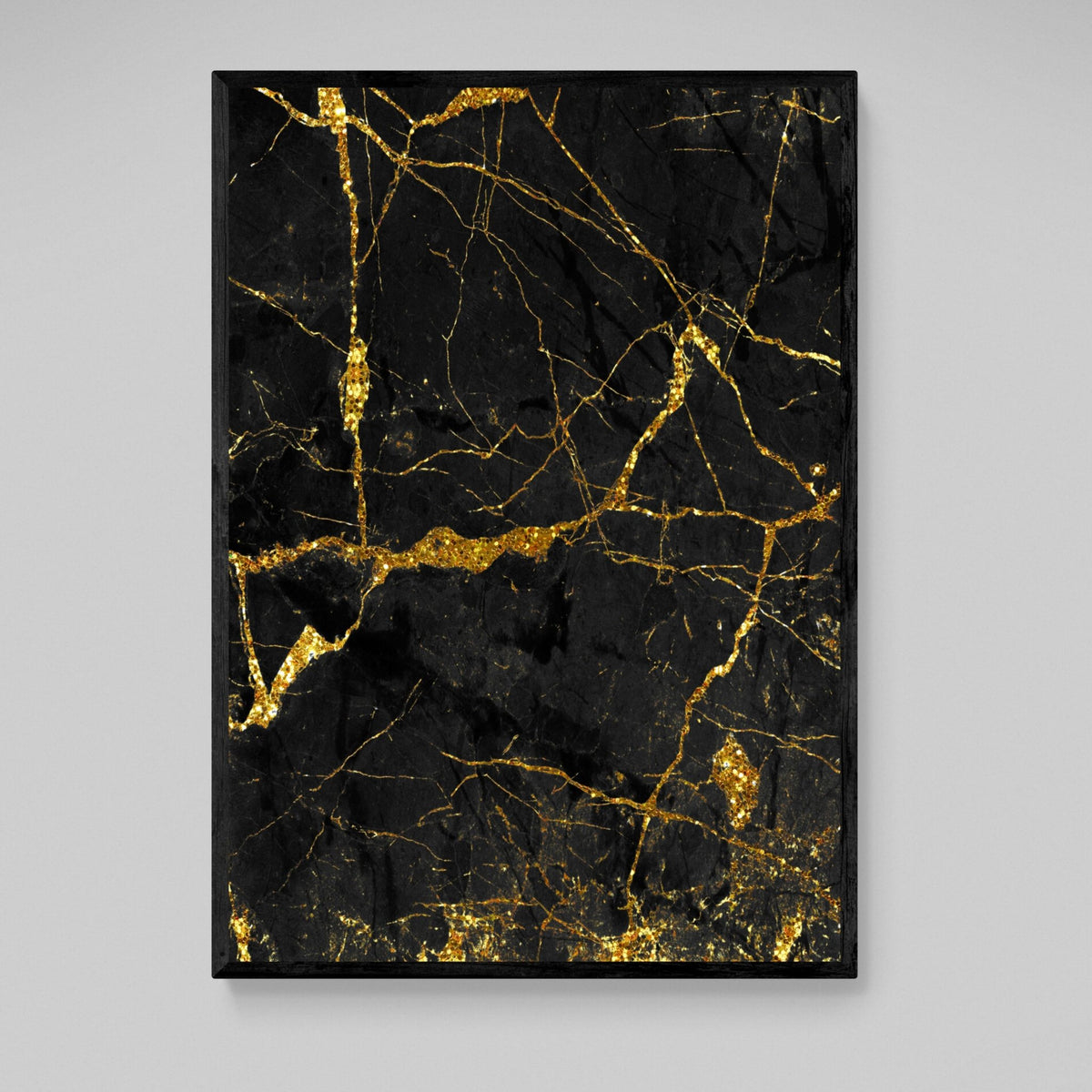 Tableau Marbre Noir Doré - The Art Avenue