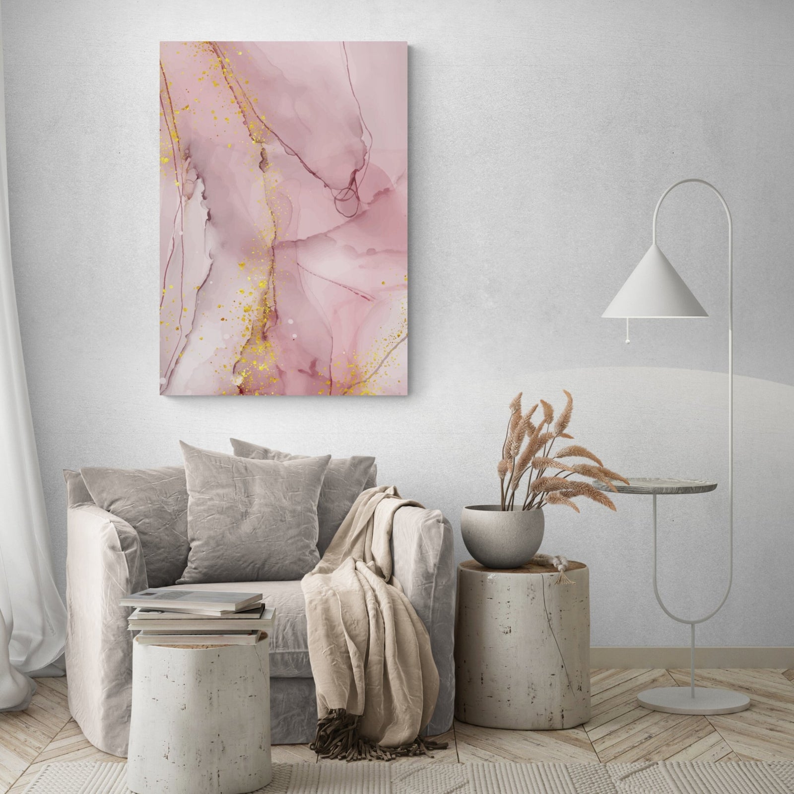 Tableau Marbre Rose - The Art Avenue