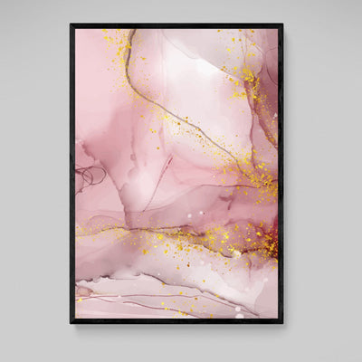 Tableau Marbre Rose Doré - The Art Avenue