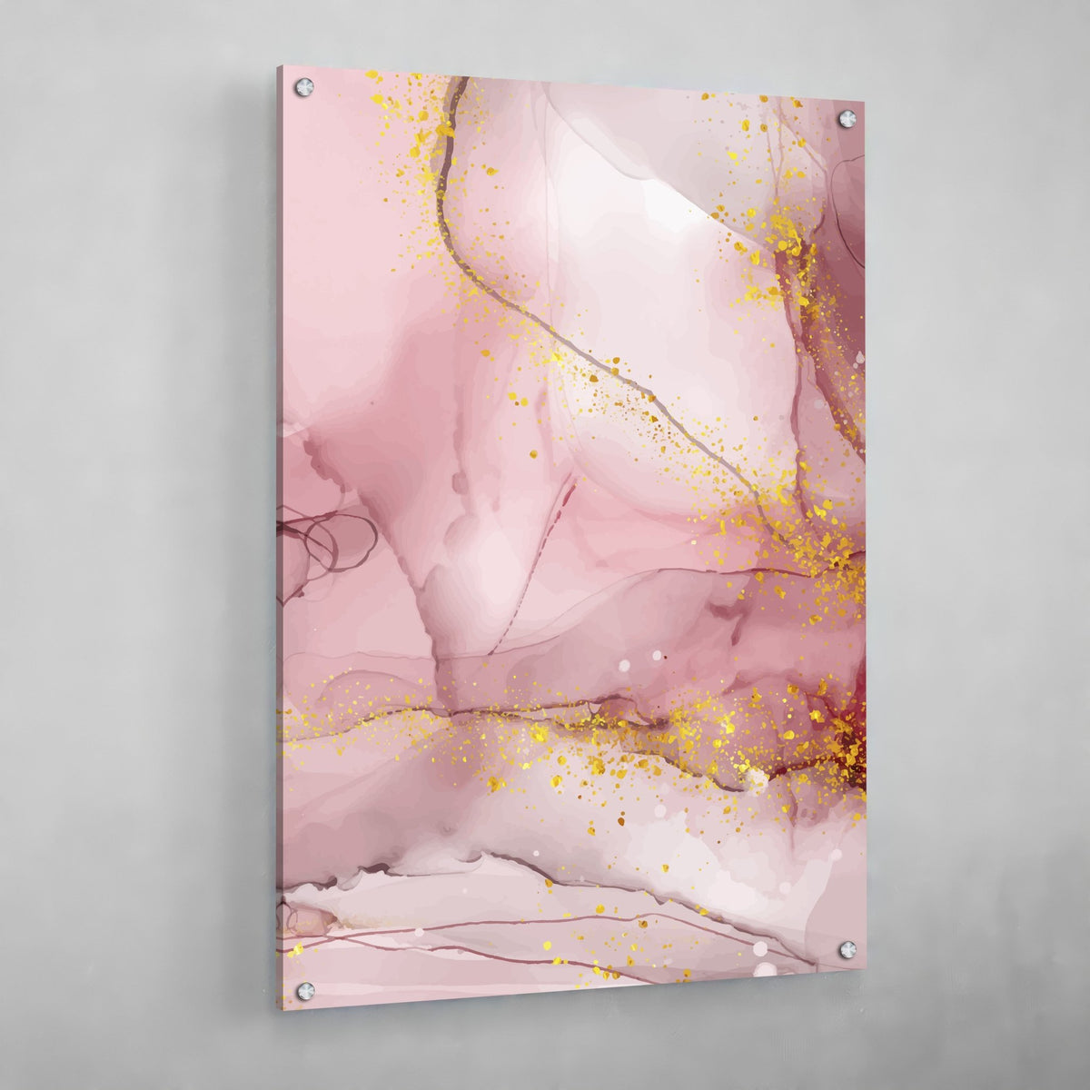 Tableau Marbre Rose Doré - The Art Avenue