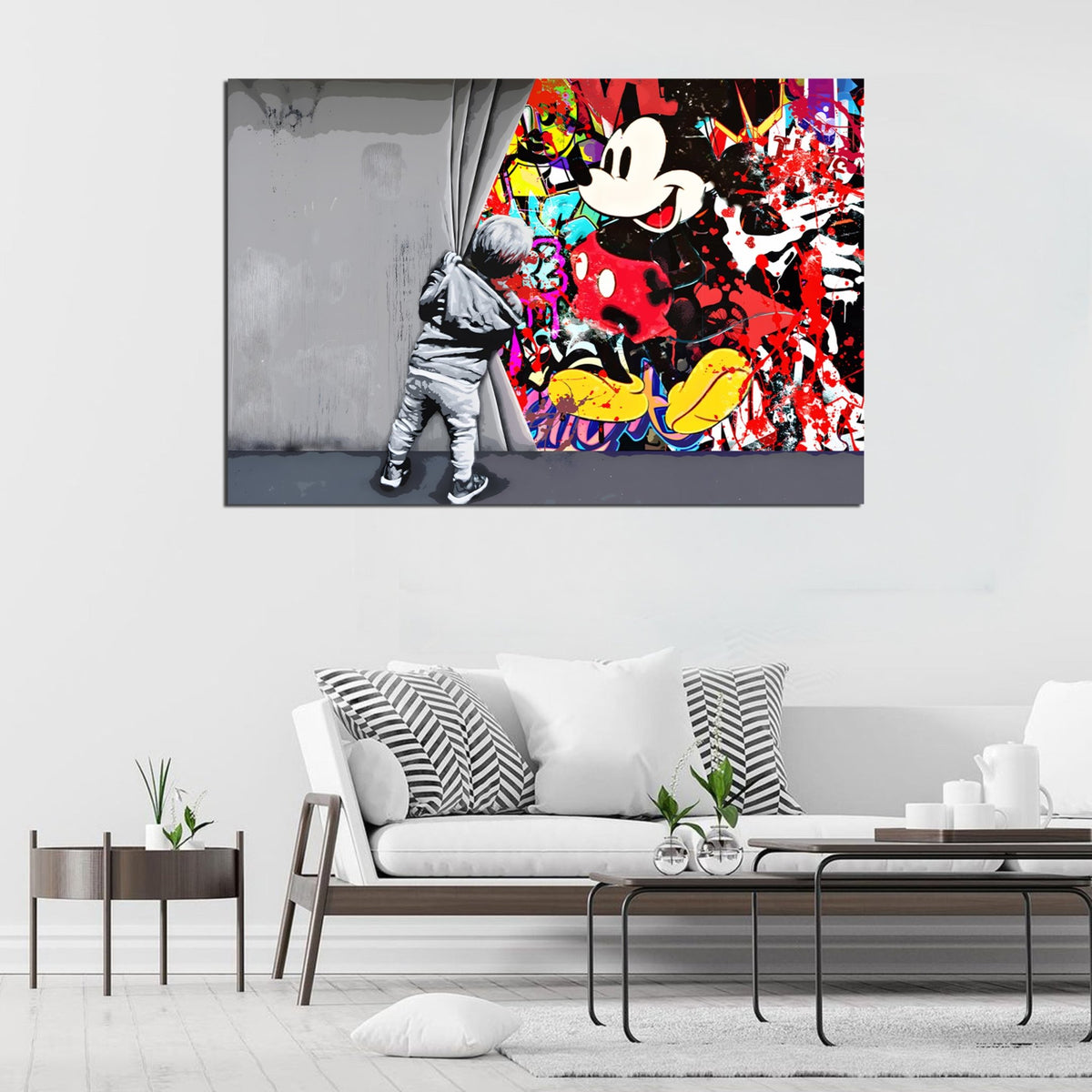 Tableau Mickey Graffiti - The Art Avenue