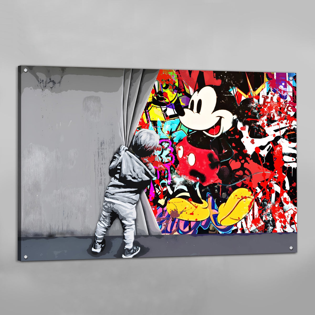 Tableau Mickey Graffiti - The Art Avenue