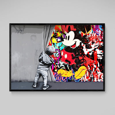 Tableau Mickey Graffiti - The Art Avenue