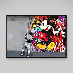 Tableau Mickey Graffiti - The Art Avenue
