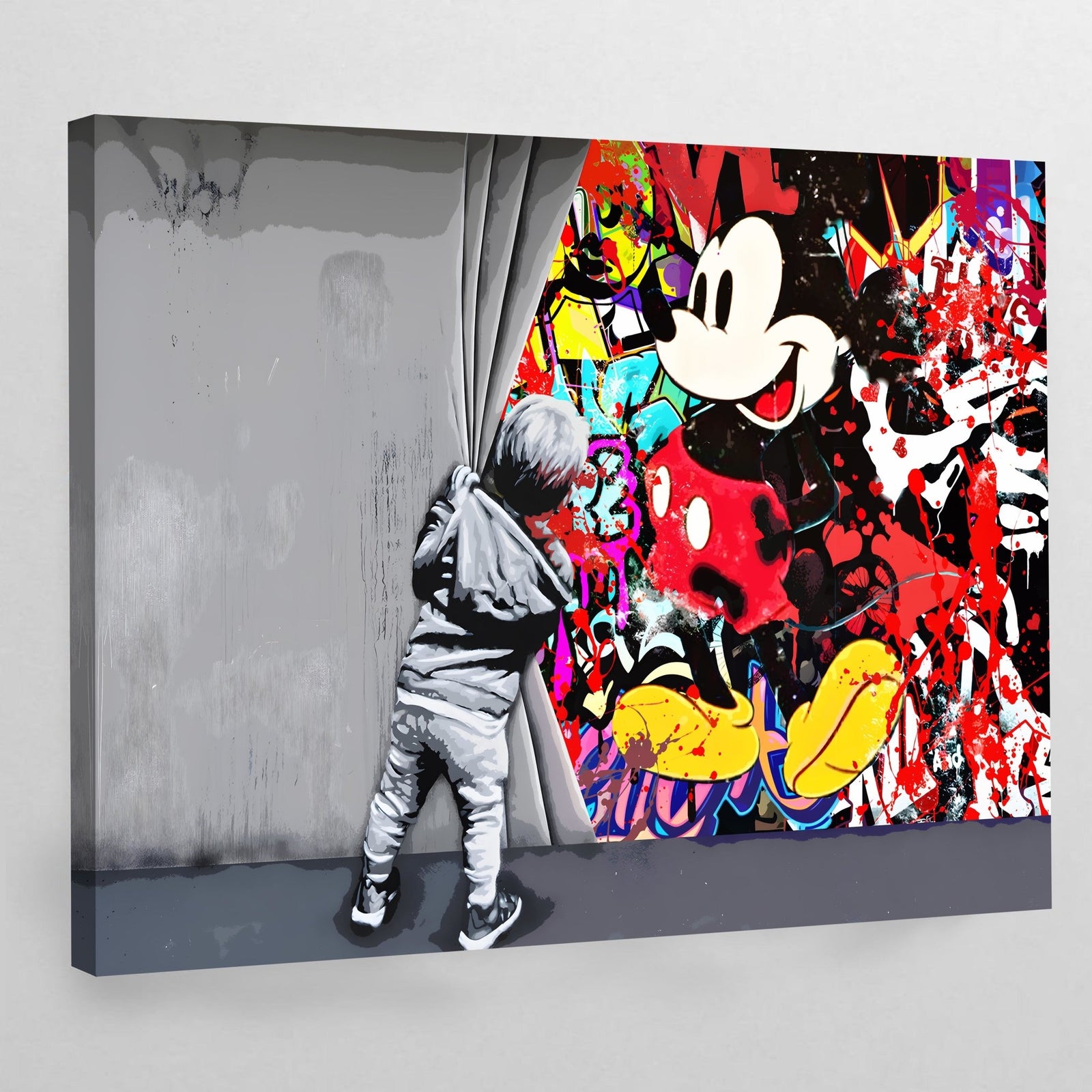 Tableau Mickey Graffiti - The Art Avenue