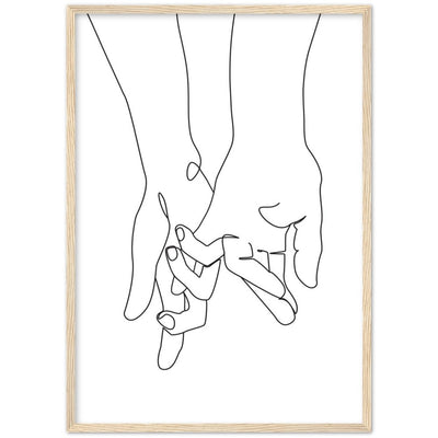 Tableau Minimaliste Amour - The Art Avenue