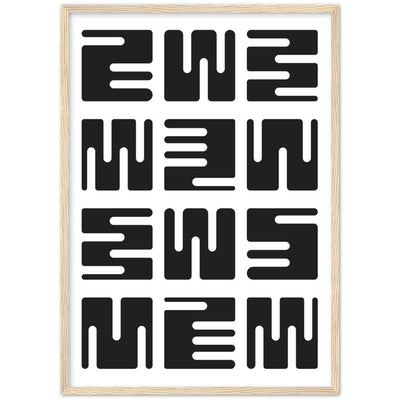 Tableau Minimaliste Blanc et Noir - The Art Avenue