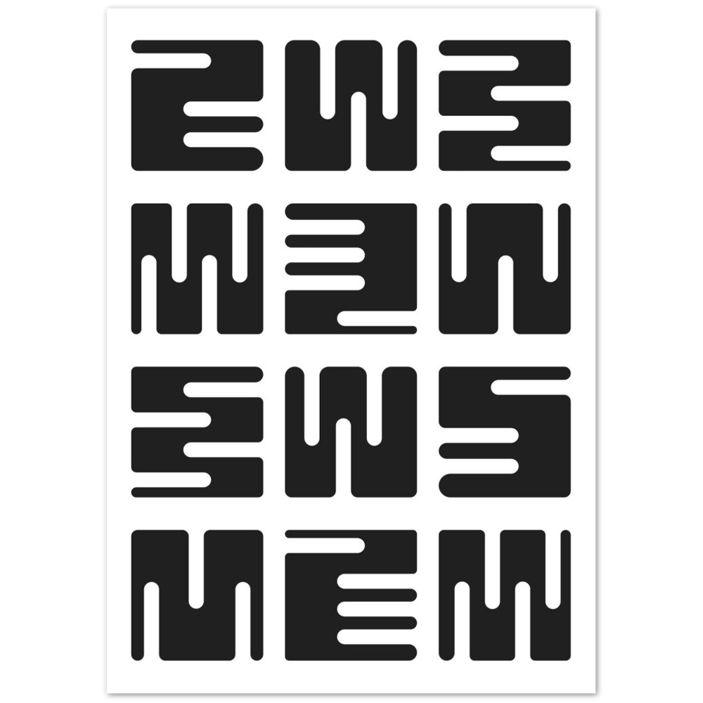 Tableau Minimaliste Blanc et Noir - The Art Avenue