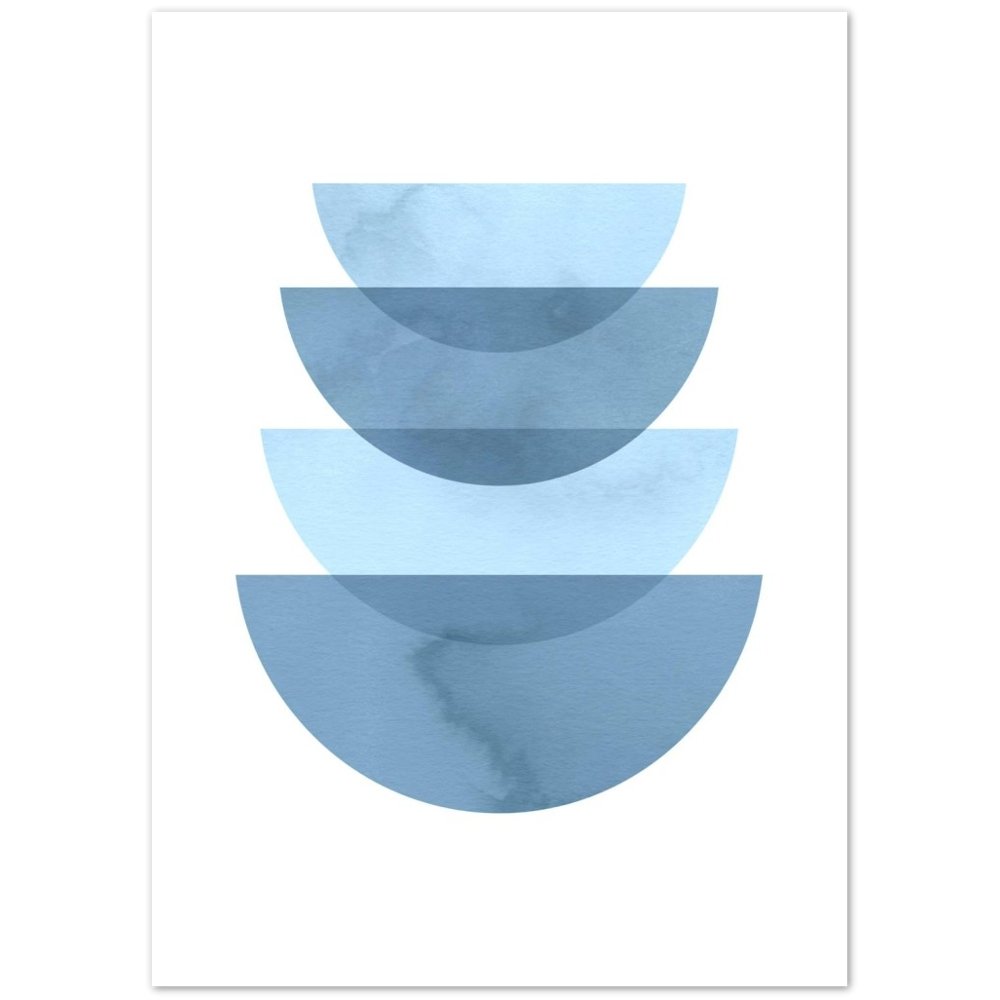 Tableau Minimaliste Bleu - The Art Avenue