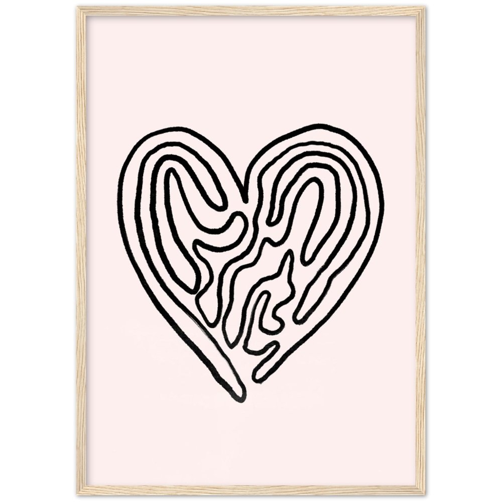 Tableau Minimaliste Cœur - The Art Avenue