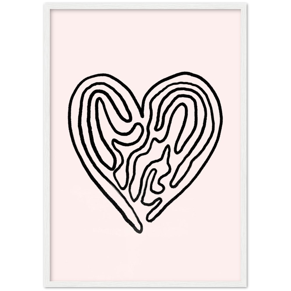 Tableau Minimaliste Cœur - The Art Avenue