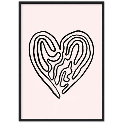 Tableau Minimaliste Cœur - The Art Avenue