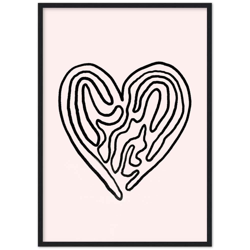 Tableau Minimaliste Cœur - The Art Avenue