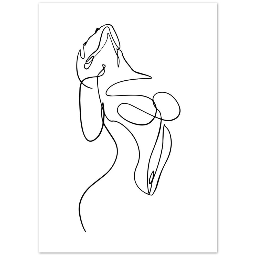 Tableau Minimaliste Corps Femme - The Art Avenue