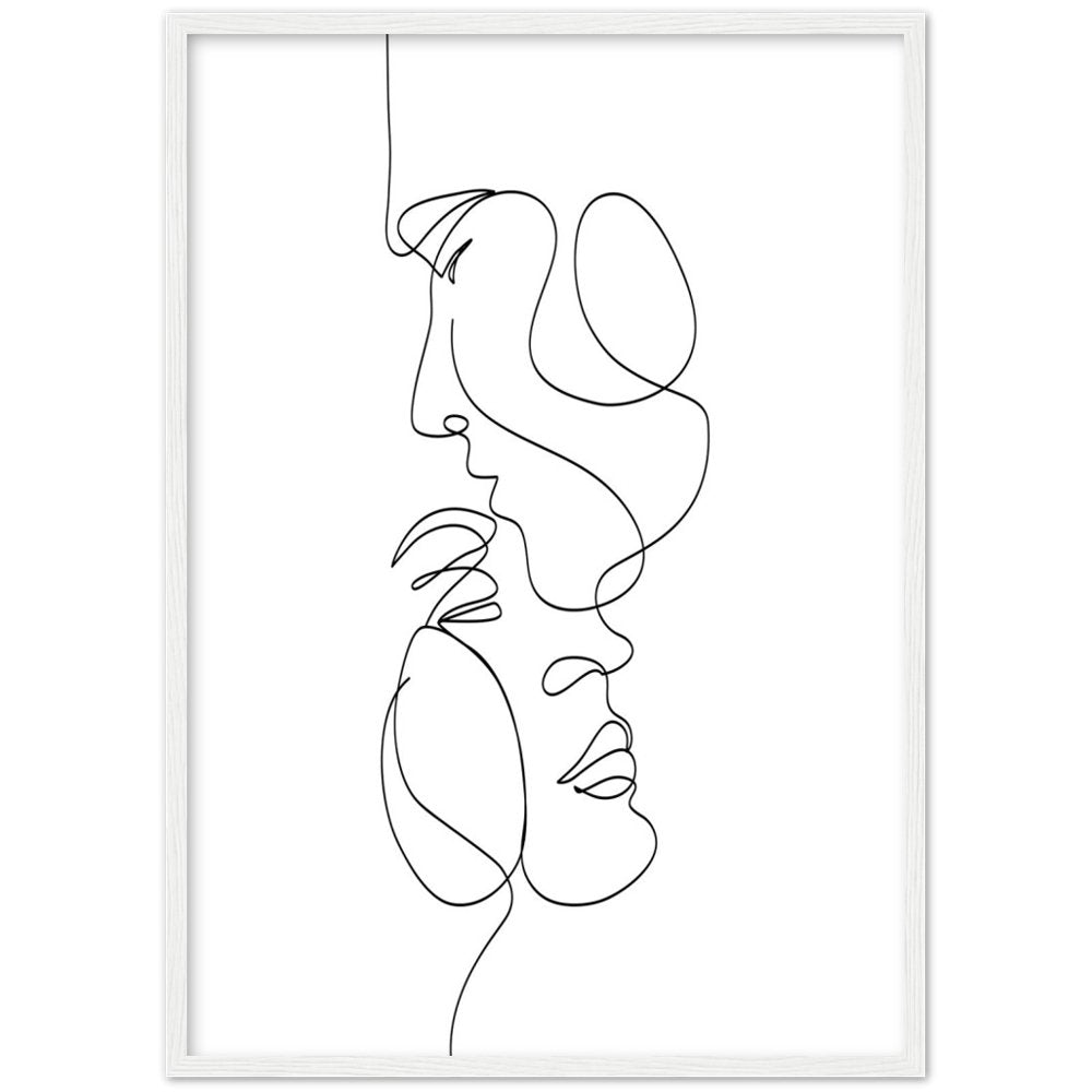 Tableau Minimaliste Couple - The Art Avenue