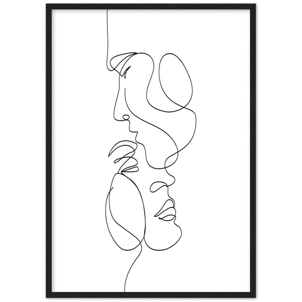 Tableau Minimaliste Couple - The Art Avenue