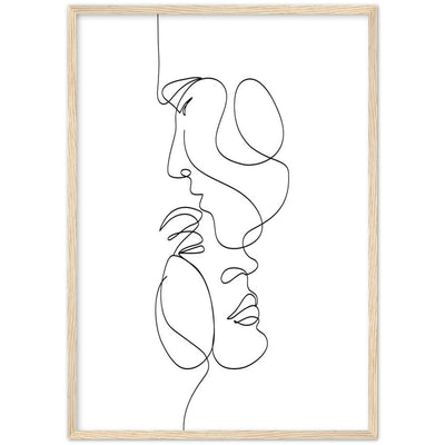 Tableau Minimaliste Couple - The Art Avenue
