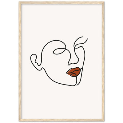Tableau Minimaliste Femme Visage - The Art Avenue