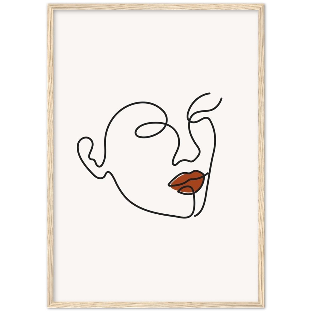 Tableau Minimaliste Femme Visage - The Art Avenue