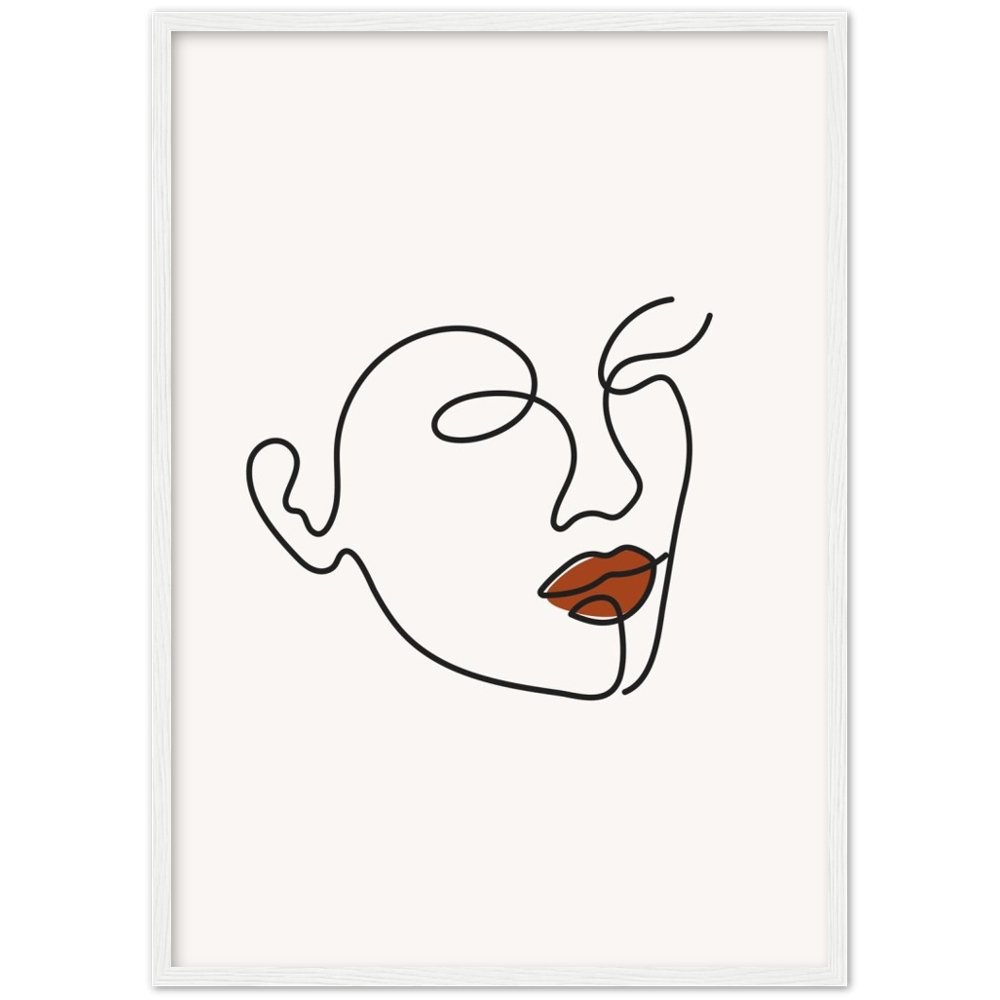 Tableau Minimaliste Femme Visage - The Art Avenue