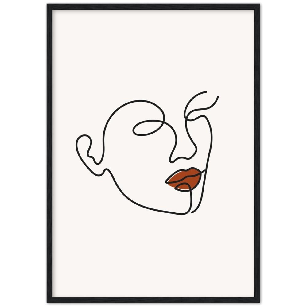 Tableau Minimaliste Femme Visage - The Art Avenue