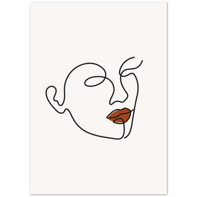 Tableau Minimaliste Femme Visage - The Art Avenue