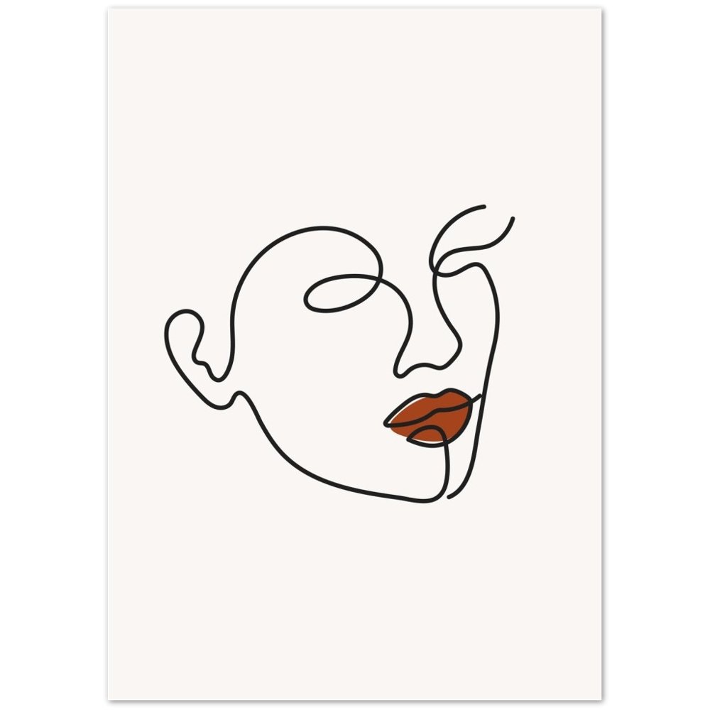 Tableau Minimaliste Femme Visage - The Art Avenue