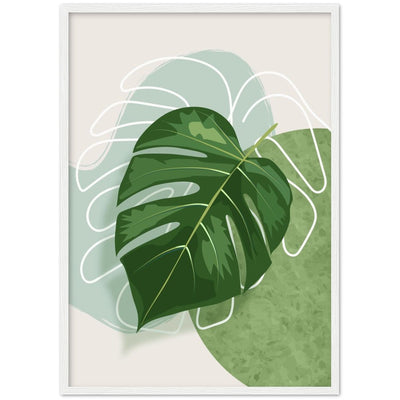 Tableau Minimaliste Feuille - The Art Avenue