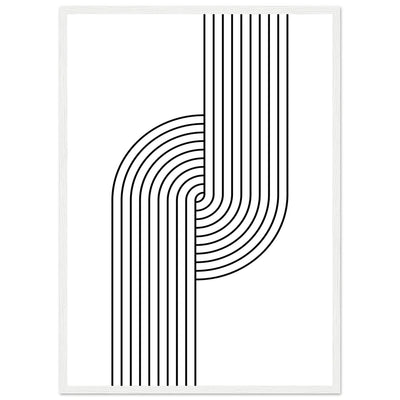 Tableau Minimaliste Géométrique Noir - The Art Avenue
