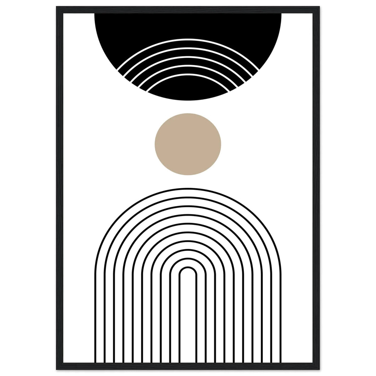 Tableau Minimaliste Noir - The Art Avenue