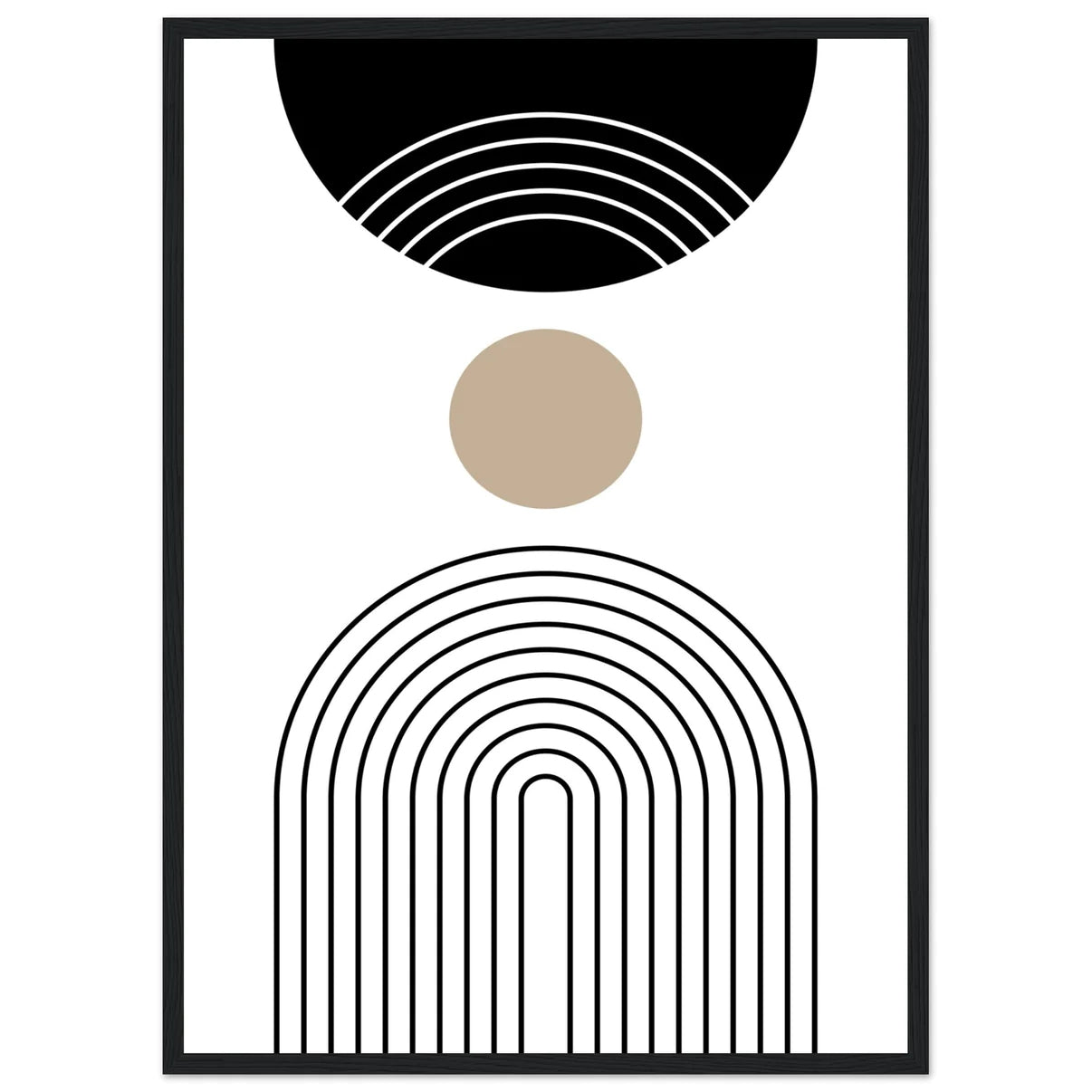 Tableau Minimaliste Noir - The Art Avenue