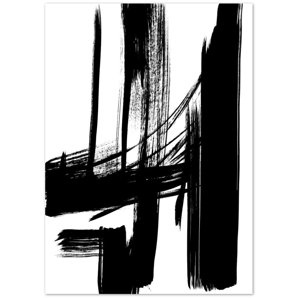 Tableau Minimaliste Noir et Blanc - The Art Avenue
