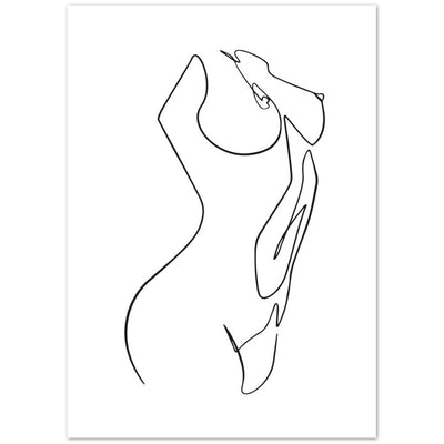 Tableau Minimaliste Nu - The Art Avenue