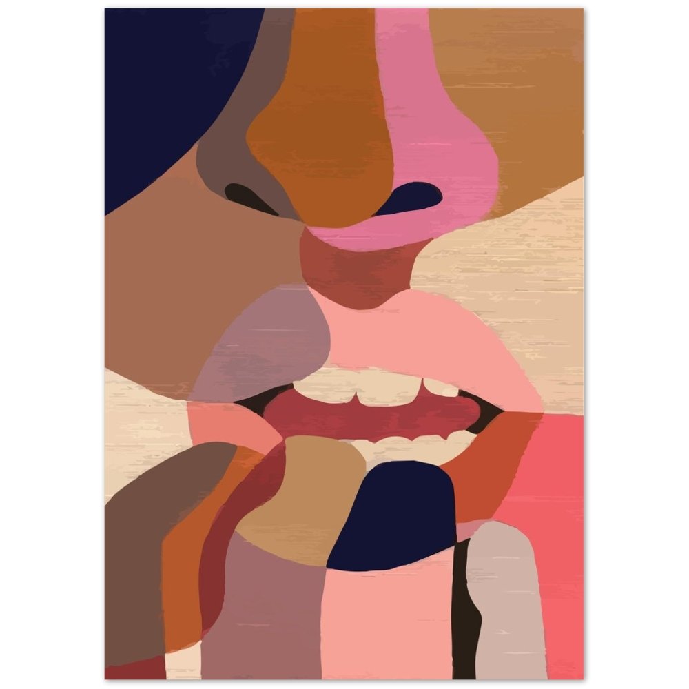 Tableau Minimaliste Peinture Visage - The Art Avenue