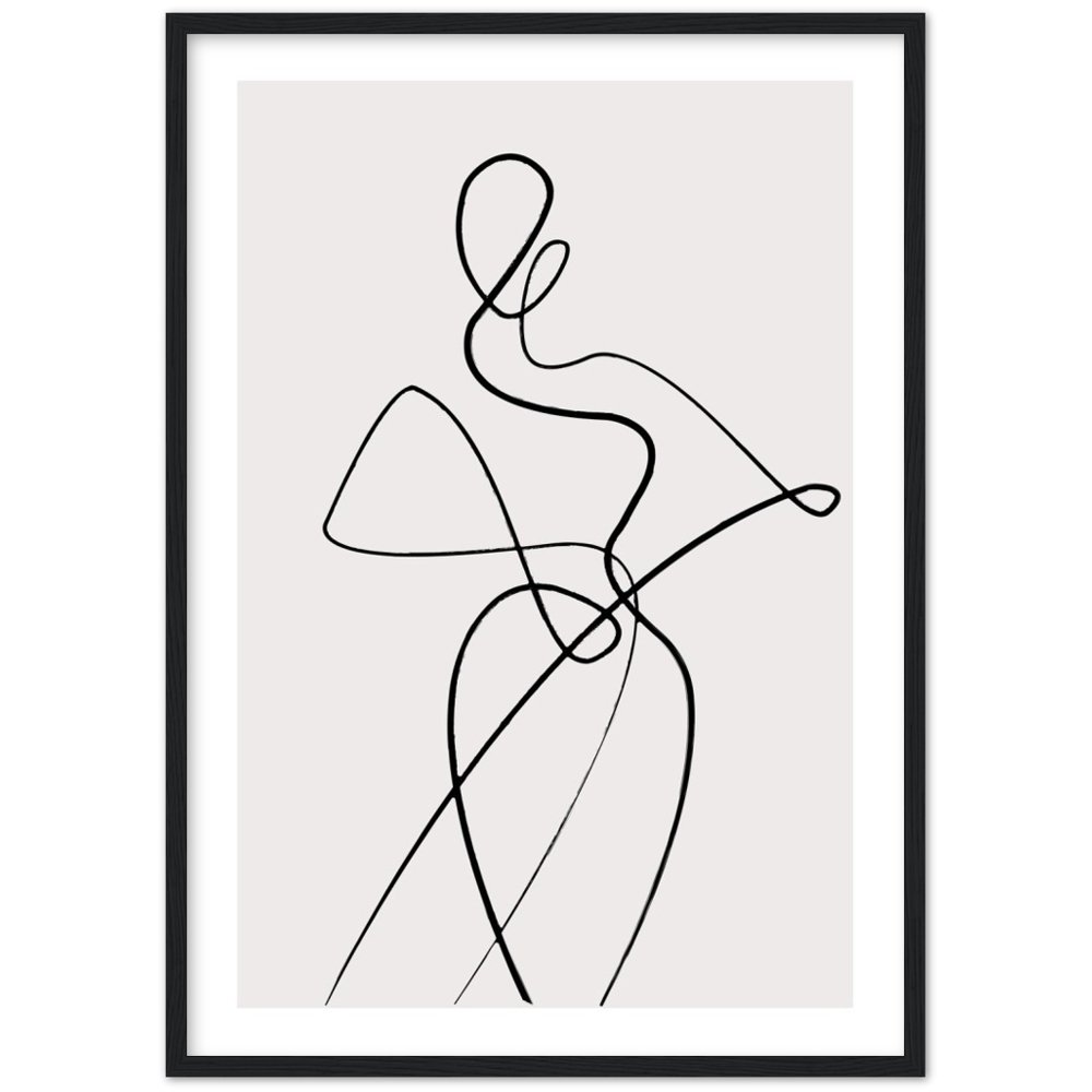 Tableau Minimaliste Silhouette Femme - The Art Avenue