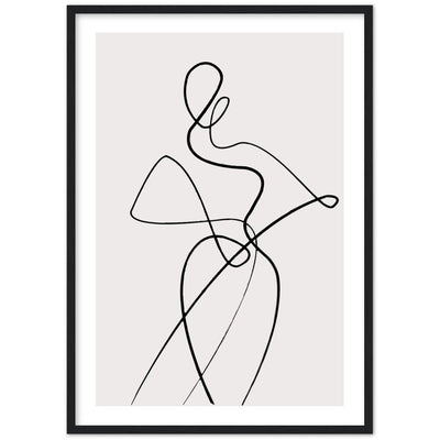 Tableau Minimaliste Silhouette Femme - The Art Avenue