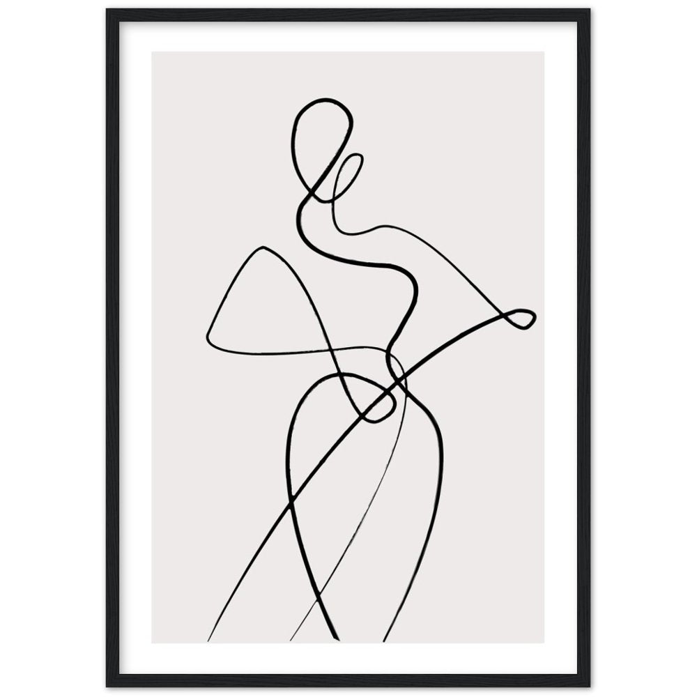 Tableau Minimaliste Silhouette Femme - The Art Avenue