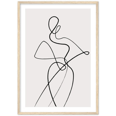 Tableau Minimaliste Silhouette Femme - The Art Avenue