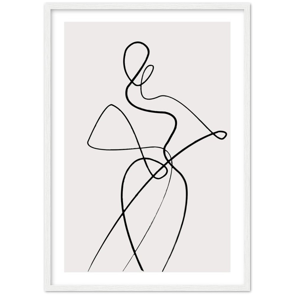 Tableau Minimaliste Silhouette Femme - The Art Avenue