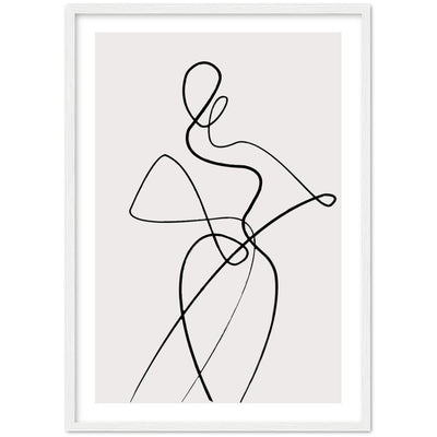 Tableau Minimaliste Silhouette Femme - The Art Avenue