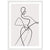 Tableau Minimaliste Silhouette Femme - The Art Avenue