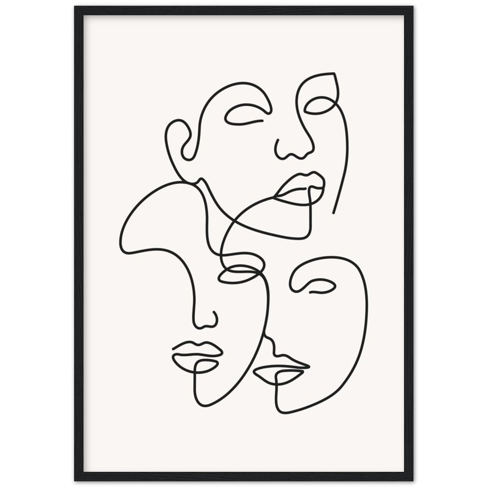 Tableau Minimaliste Visage - The Art Avenue