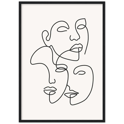 Tableau Minimaliste Visage - The Art Avenue