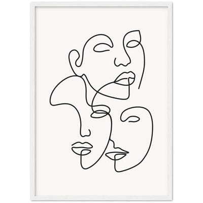 Tableau Minimaliste Visage - The Art Avenue