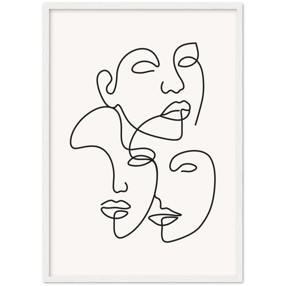 Tableau Minimaliste Visage - The Art Avenue